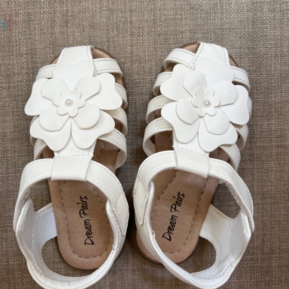 Girls Toddler/Little Kid Closed-toe Flower Summer Sandal Shoes size 7 - Picture 8 of 10